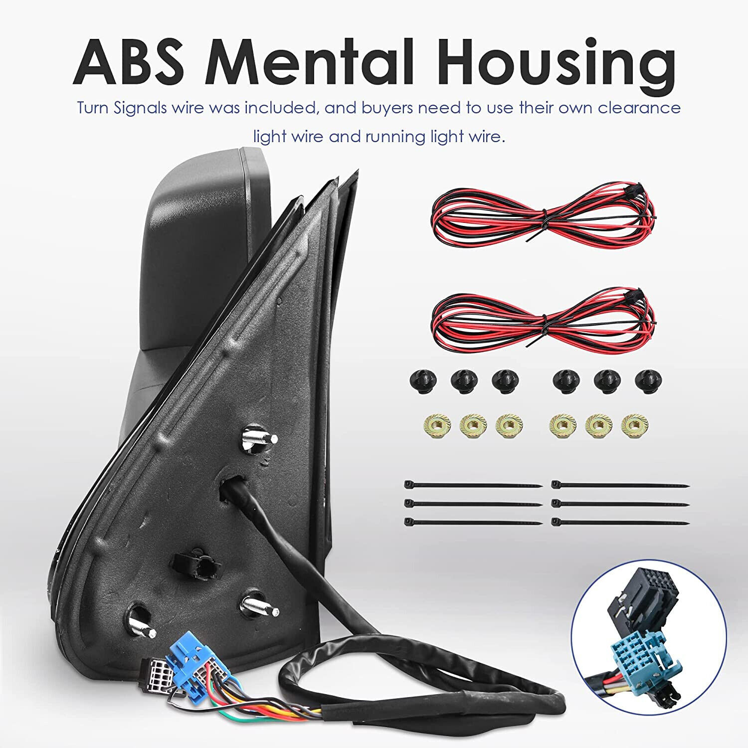 Pair Power Heated Tow Mirrors For 03-06 Chevy Silverado Tahoe GMC Sierra Yukon