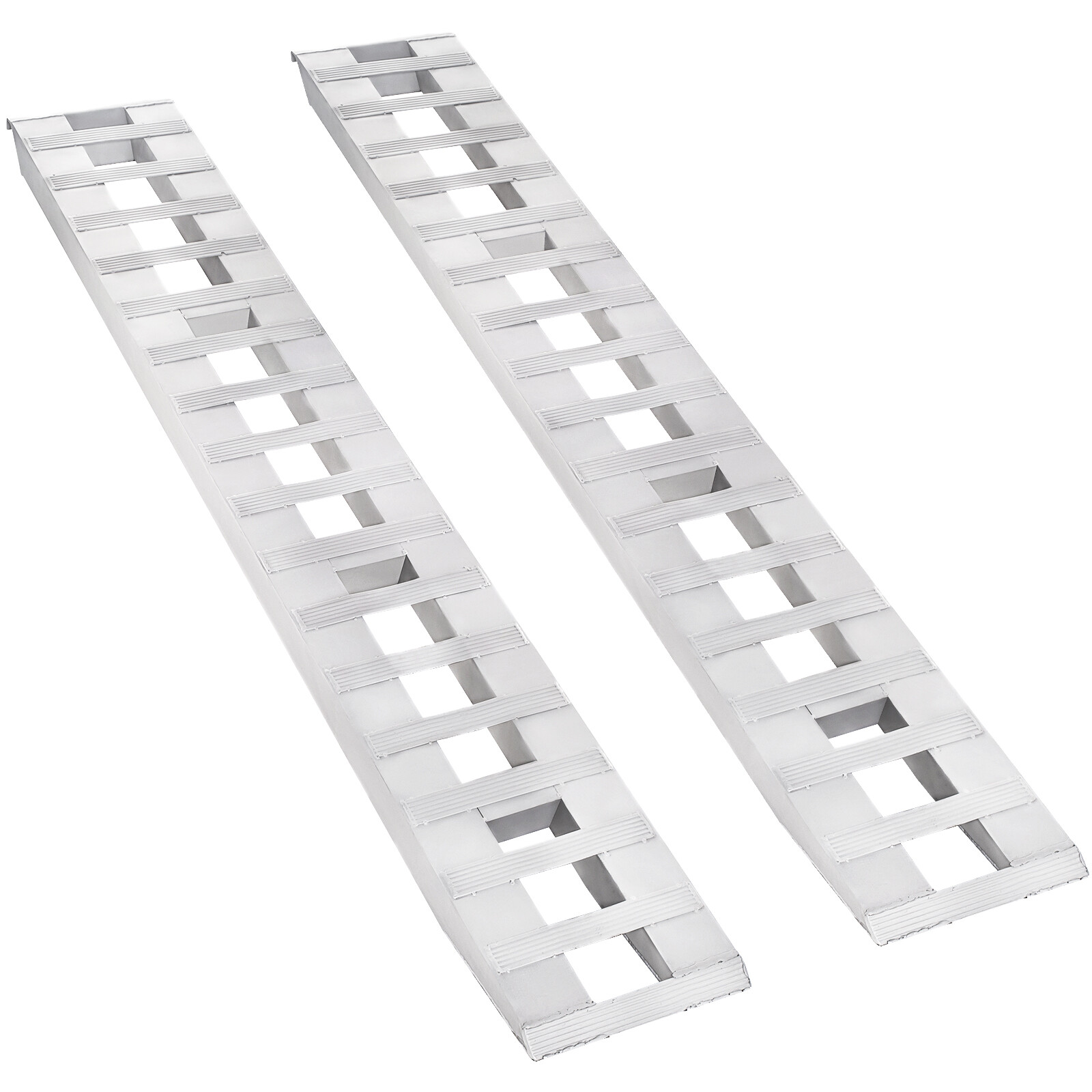 60/72/84/94''Aluminum Ramps 6000Lbs Truck Car Auto Trailer Ramps Hook end