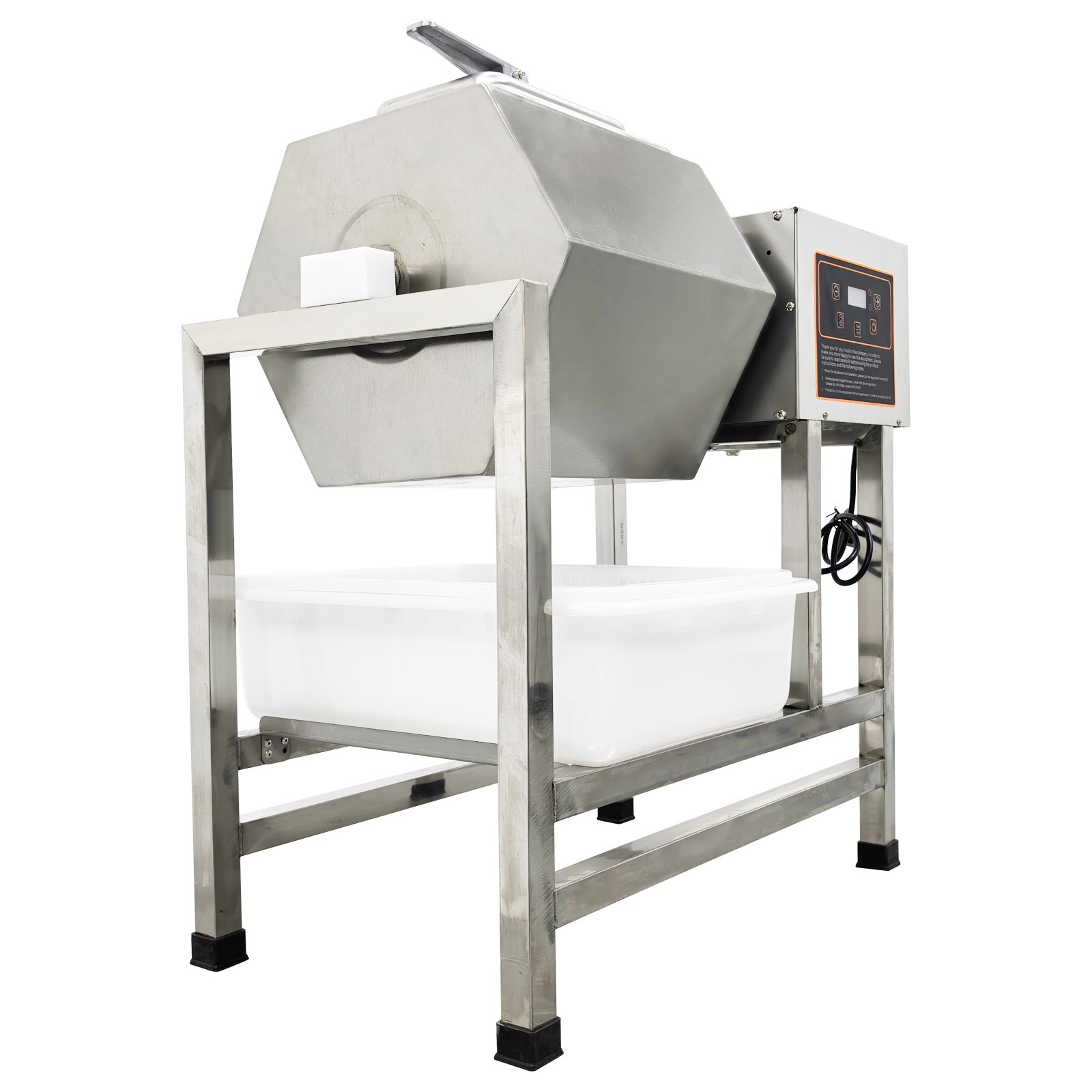 110V Fully Automatic Meat Tumbler Marinator Microcomputer Control Max 44 lbs