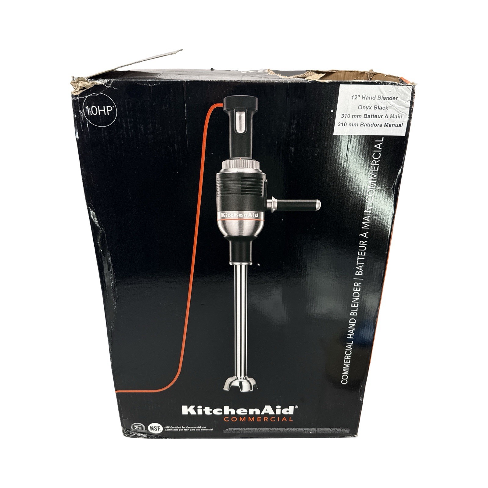 KitchenAid KHBC412OB Commercial 400 Series Immersion Blender – 12 inch