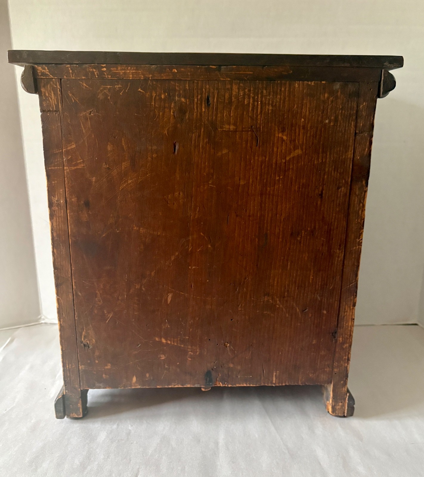 Antique Table Top Walnut Hand Dovetailed Dresser/Salesman Sample/Apprentice