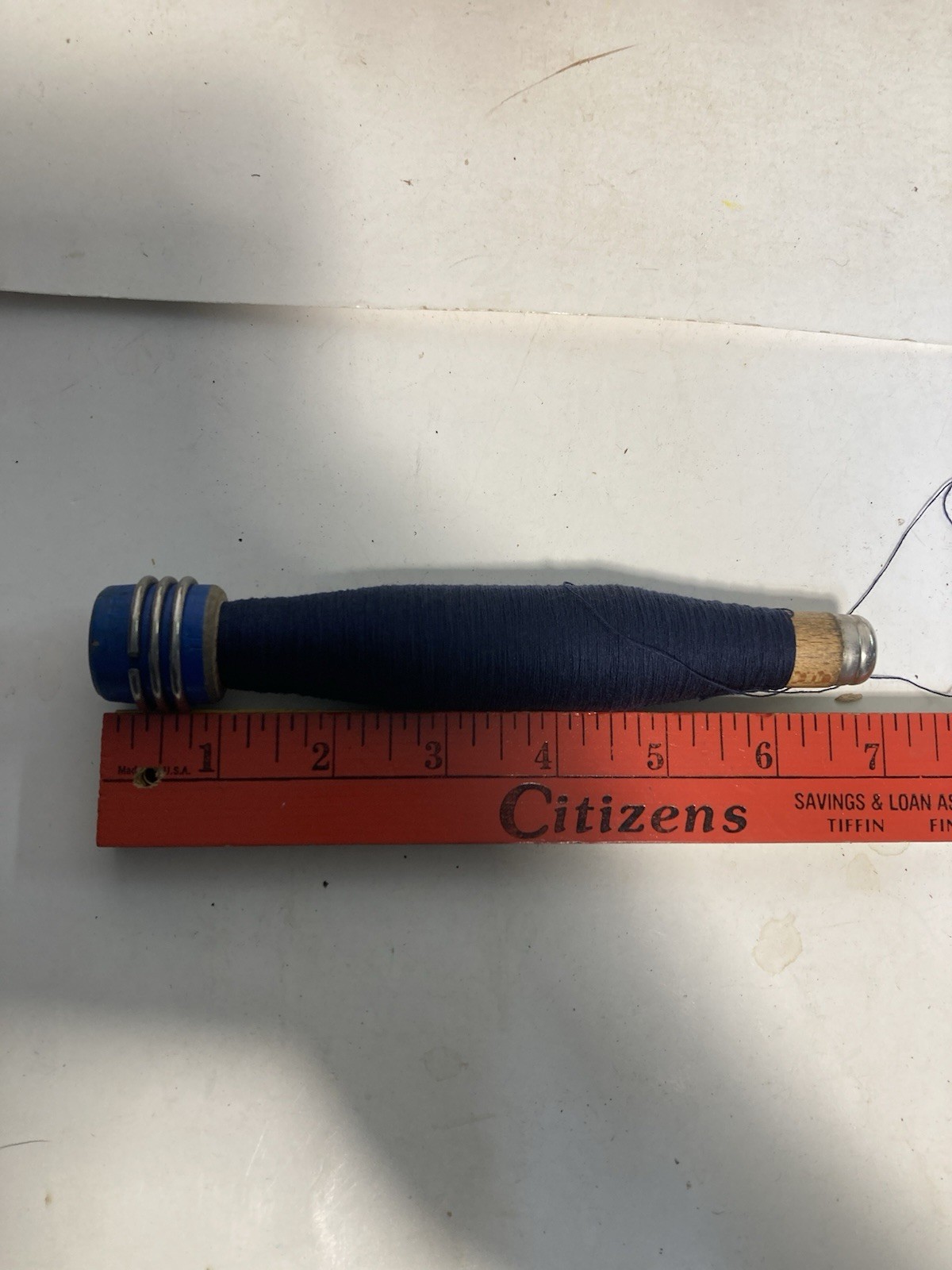 Wood Quills Wrapped Bobbins, Spools, Wooden Threaded, Textile, lot of 18: