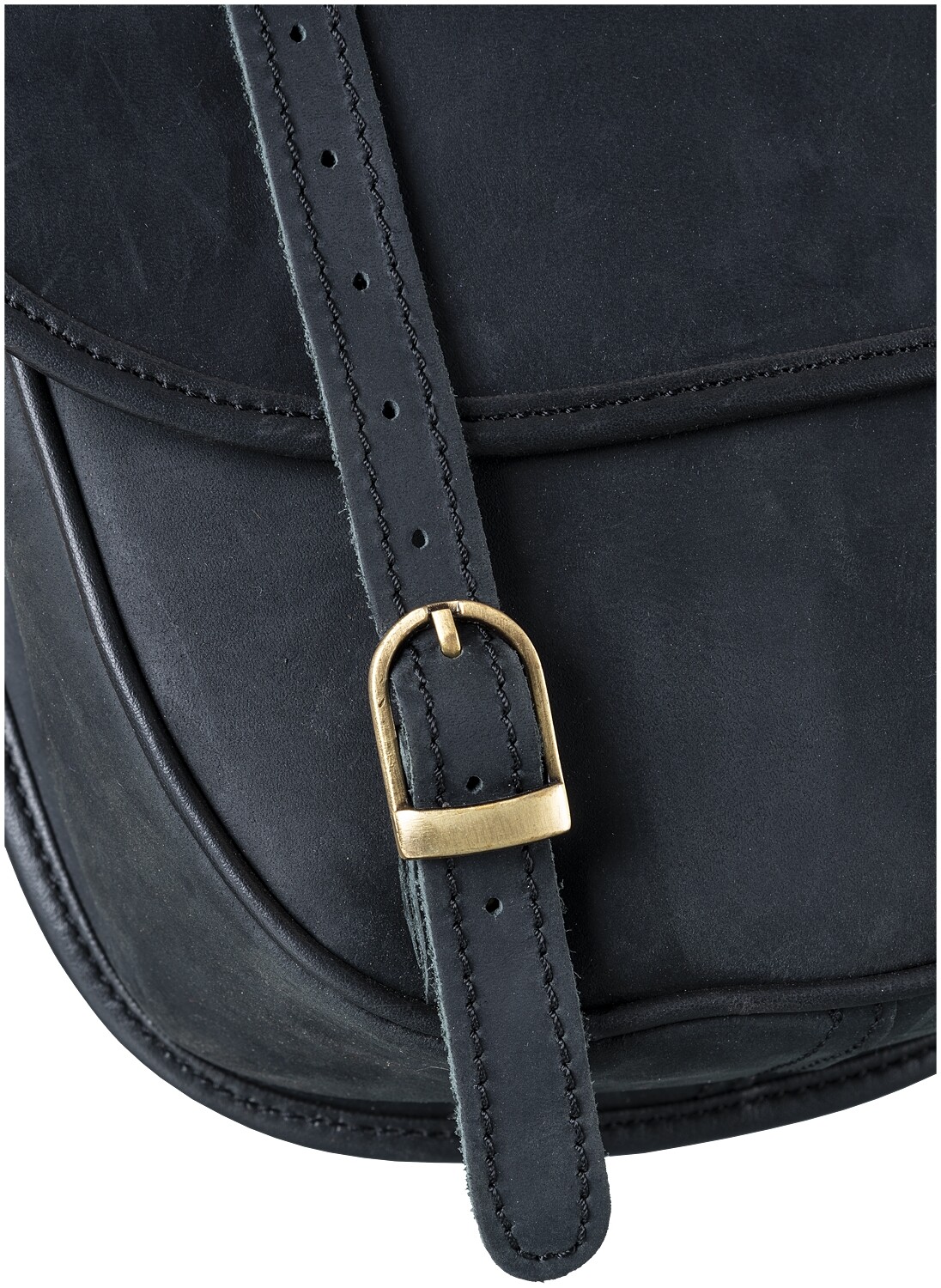 Western Saddle Bags - Black or Brown Soft Leather