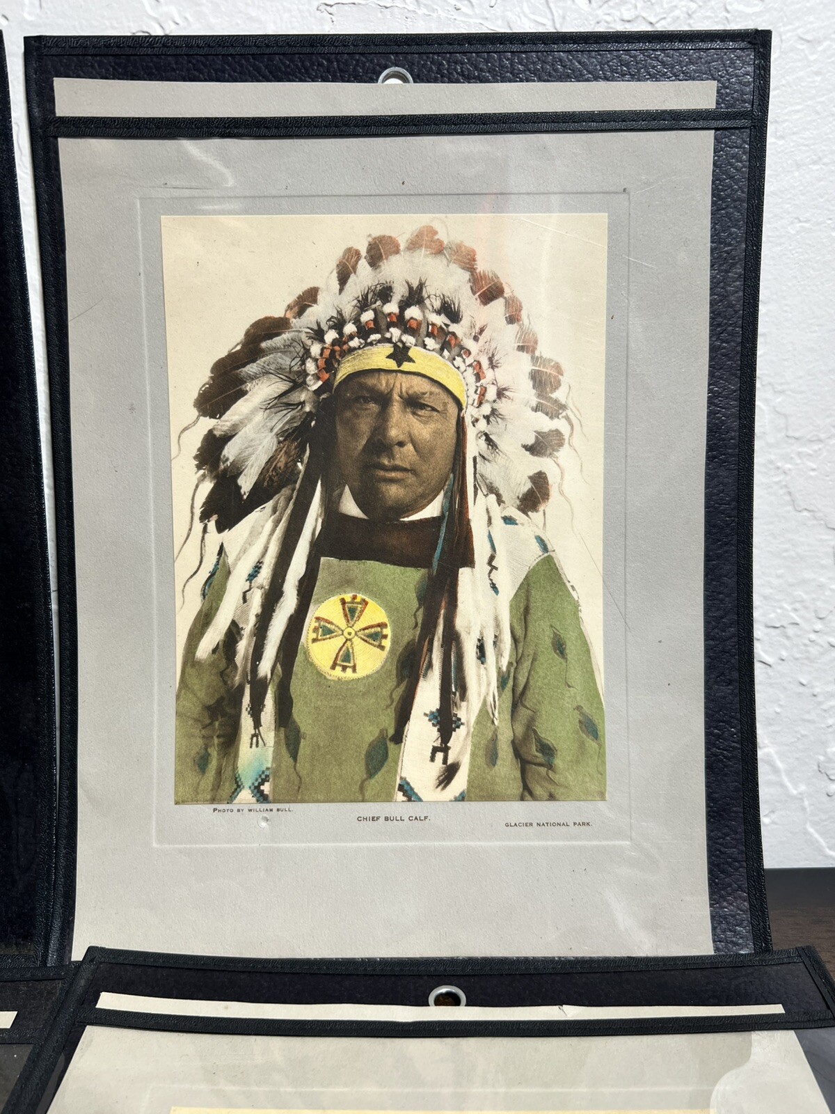 Lot Of 6 1915 William Bull Blackfeet Nation Native Collotypes Photographs Rare