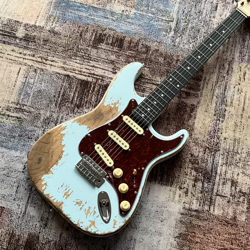 Custom Shop Blue Handed relics aged Electric Guitar USA in stock free shipping