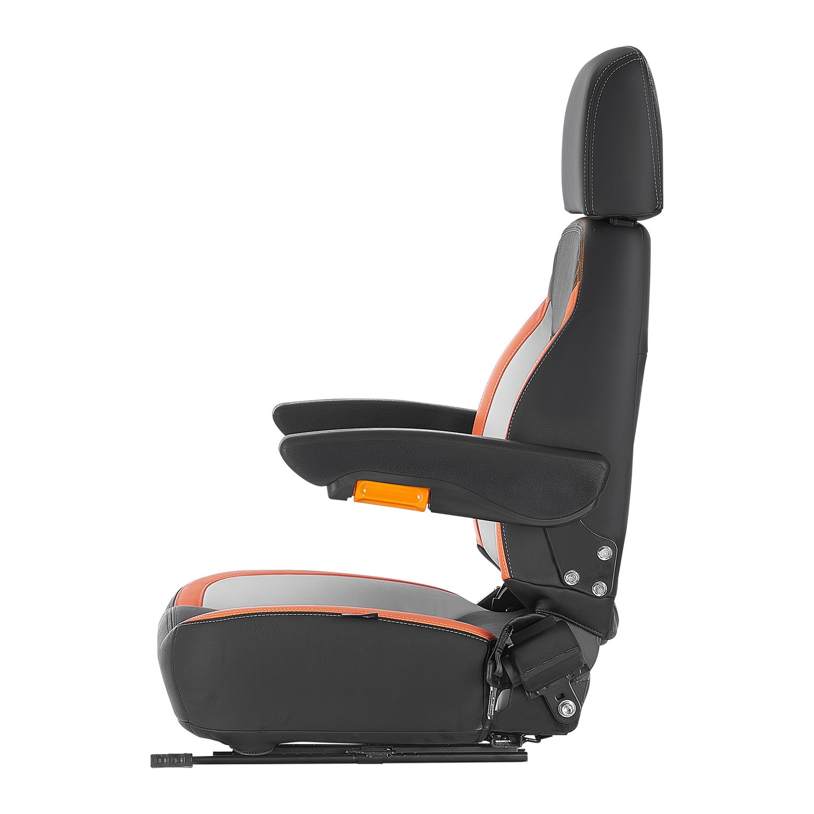 VEVOR Forklift Seat Mower Tractor Seat Adjustable Back Seatbelt & Headrest