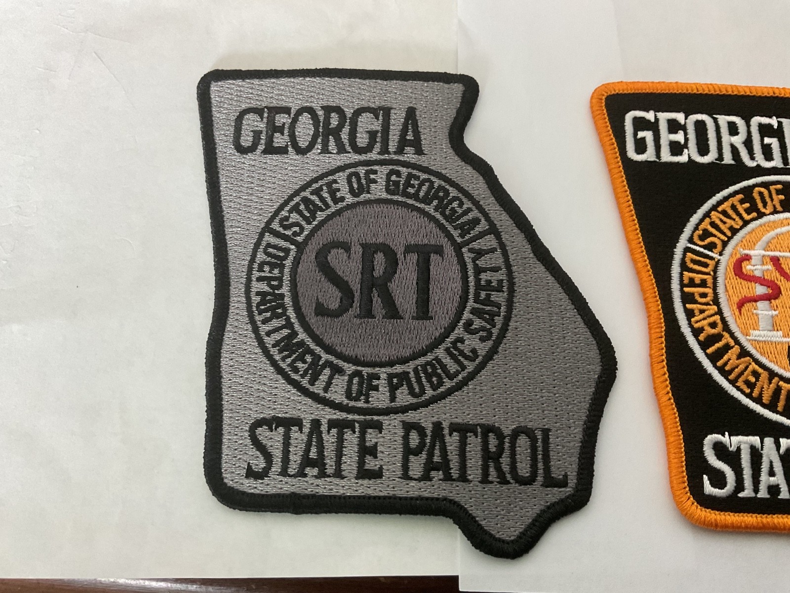 Georgia State Patrol collectable patch Set SRT and Regular Style 2 Patches New