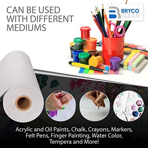 White Kraft Paper Roll 18" 100ft Packing Painting Drawing Banner Bulletin Board