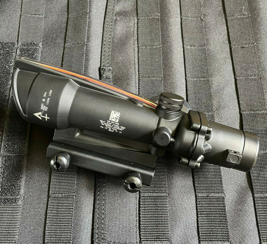 5x35 BDC Scope Fiber Optic Chevron Reticle Red Rifle Scope