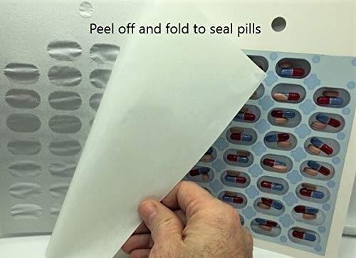 31 Day Multi-med Monthly Cold Seal Medication Blister Pack Cards. Lot of 6