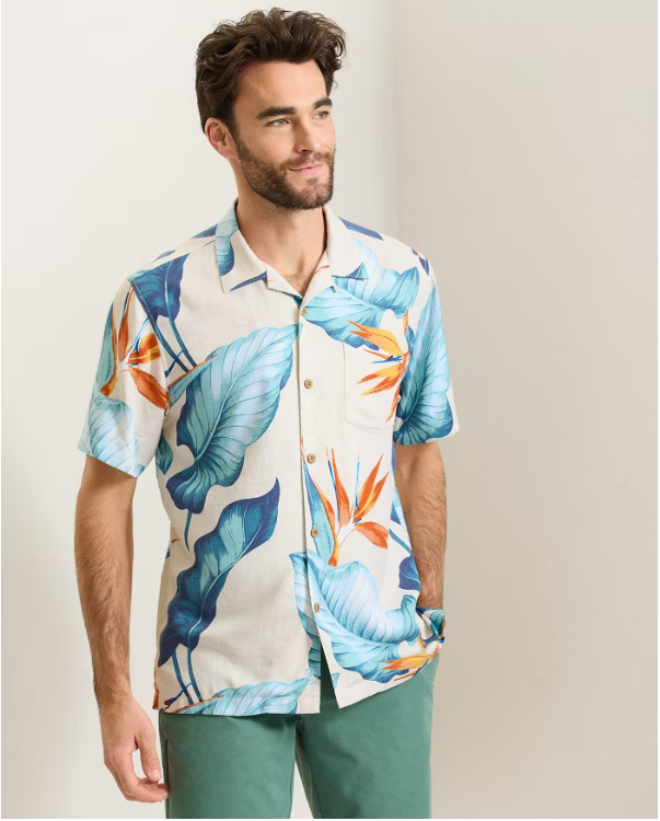 Tommy Bahama Garden of Hope and Courage Silk Camp Shirt