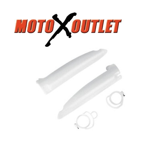 Kawasaki Fork Guards KX 125 250 500 Protectors Lower Plastic Cover Guides 96-03
