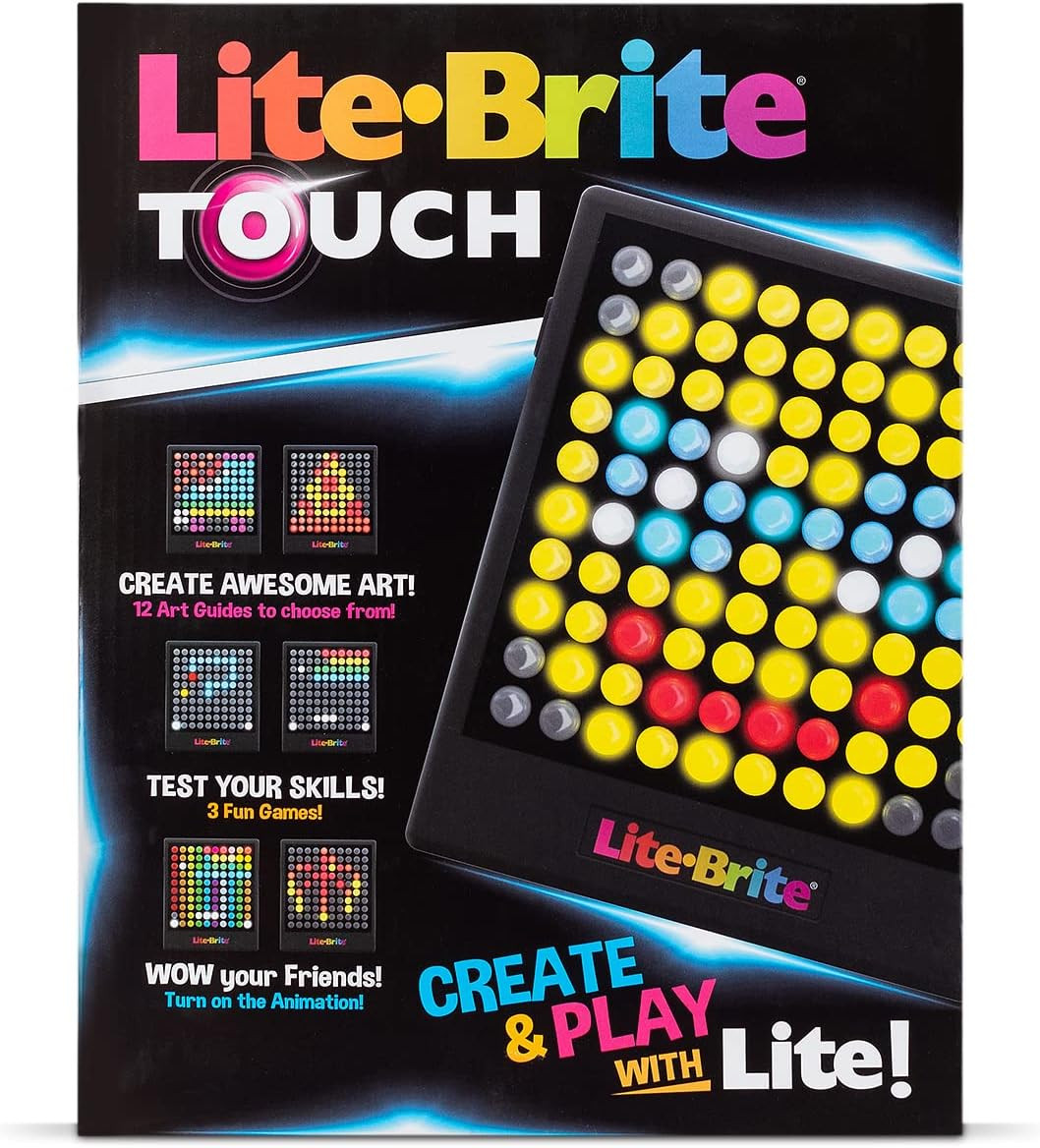 Lite-Brite Touch - Create, Play and Animate - Light up Portable Stem Sensory Lea
