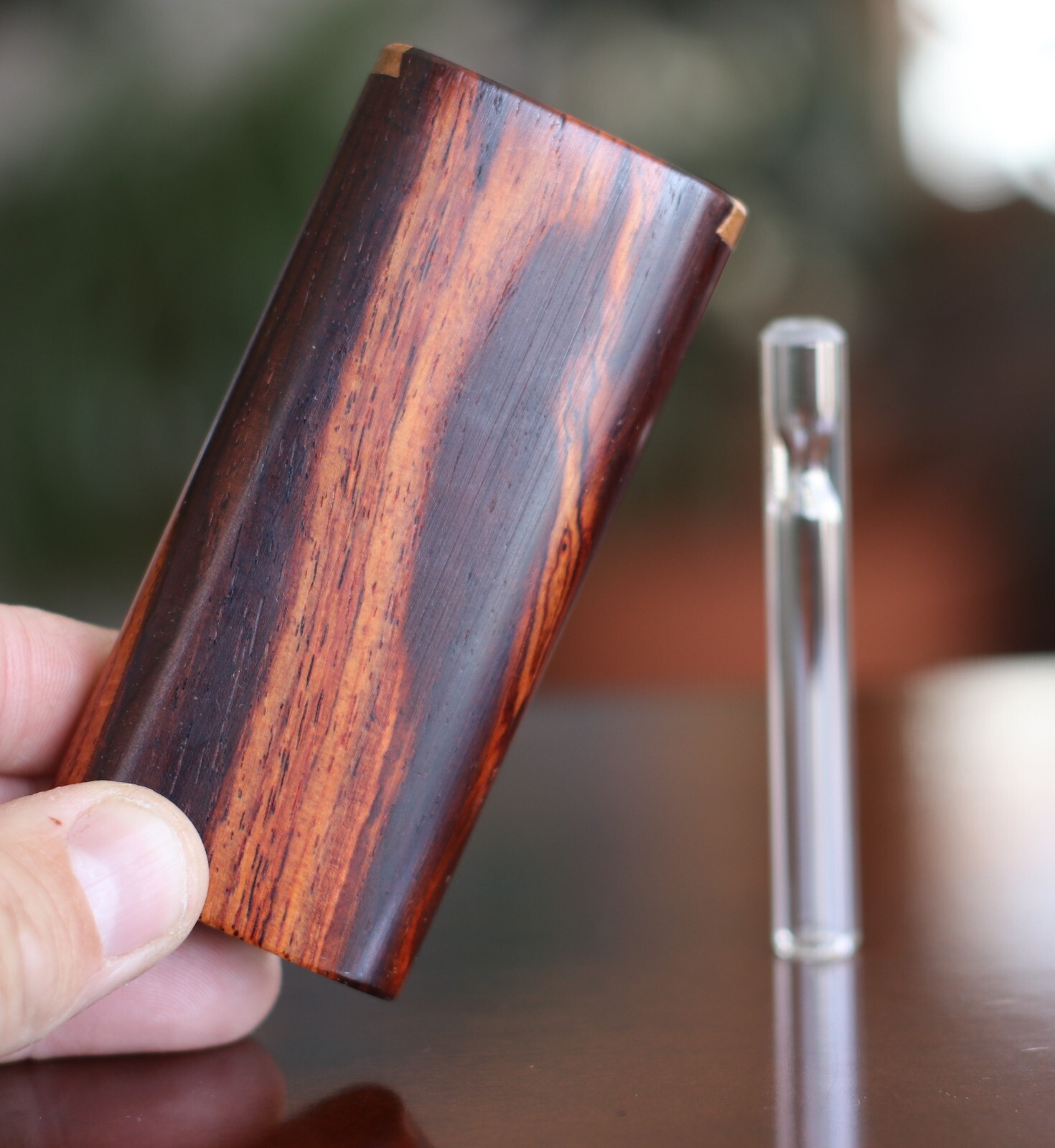 Cocobolo Wood Dugouts and one hitter- Perfect on the go smoking device