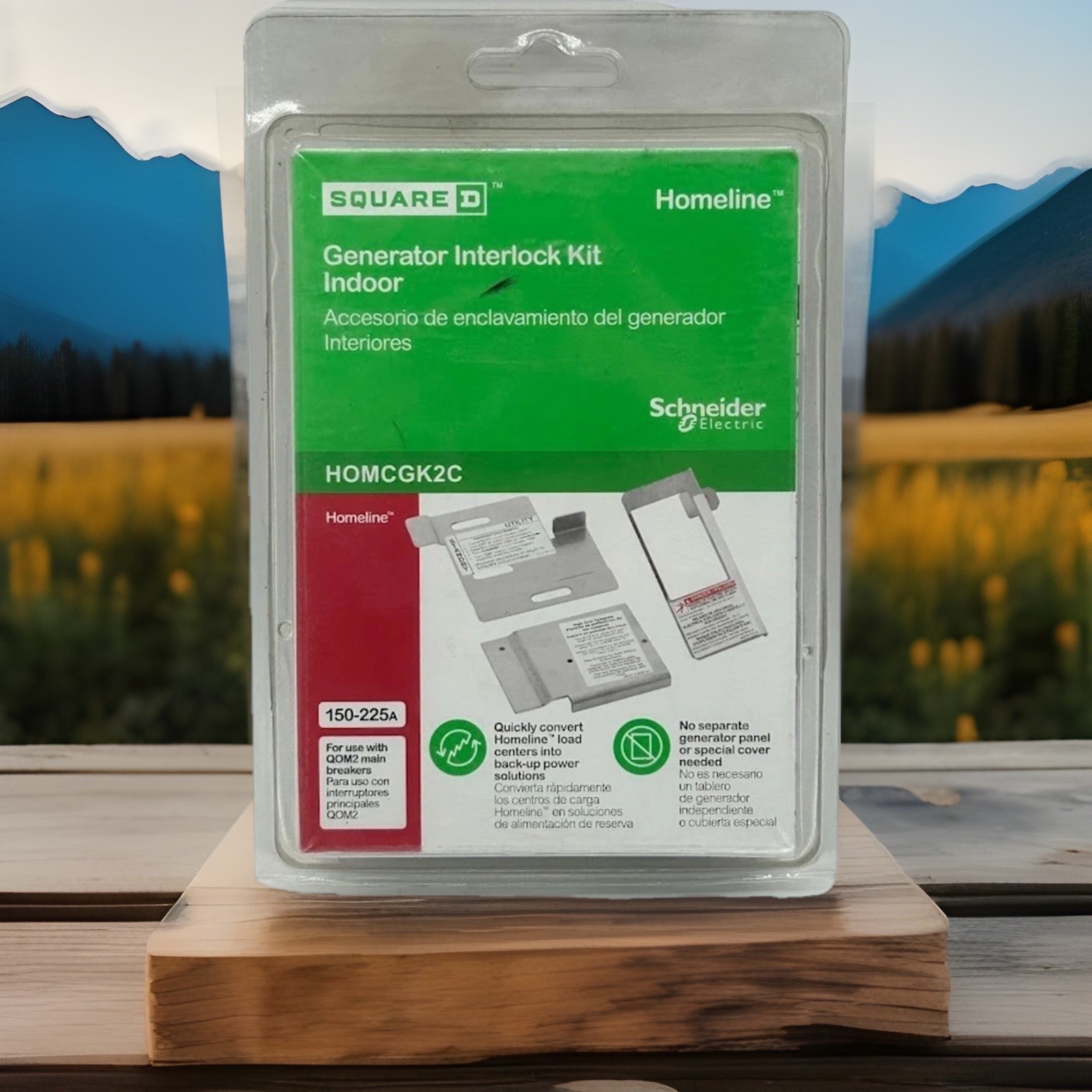 Square D Homeline Generator Interlock Kit Indoor HOMCGK2C 150-225A