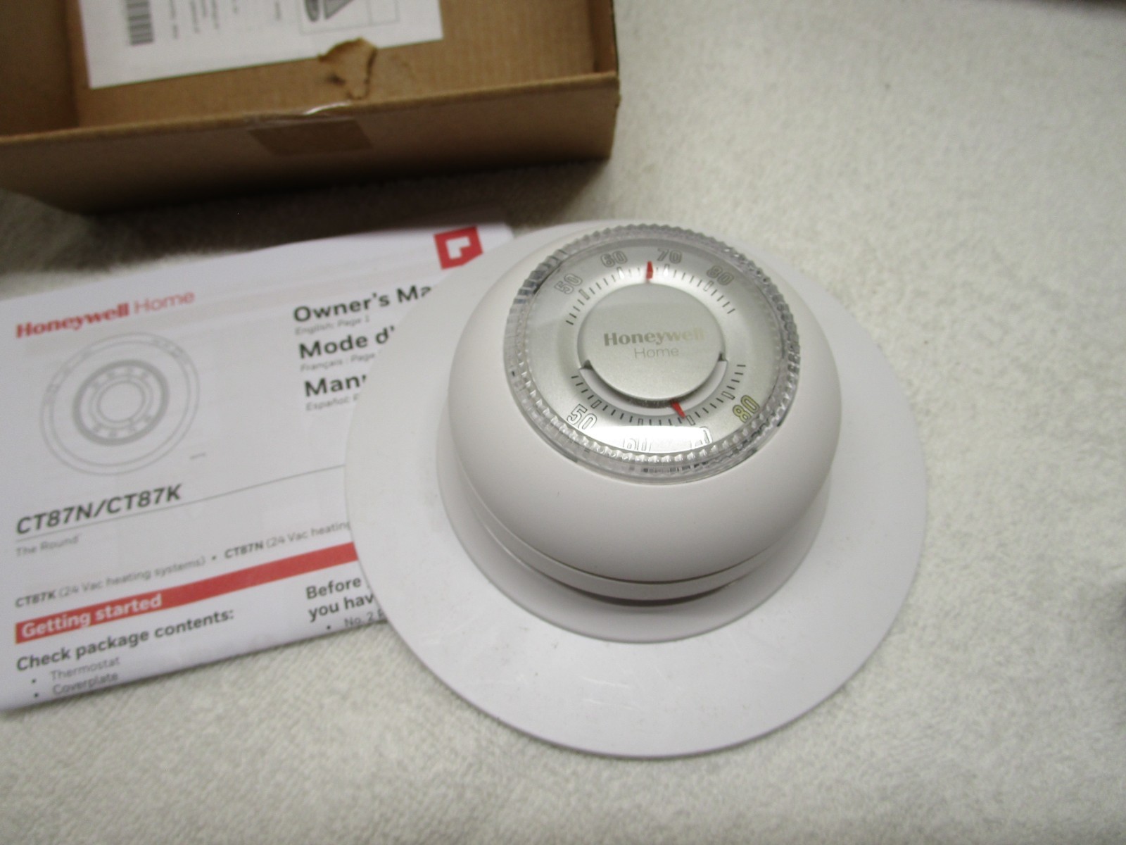 Honeywell CT87N Non- Programmable Thermostat - White