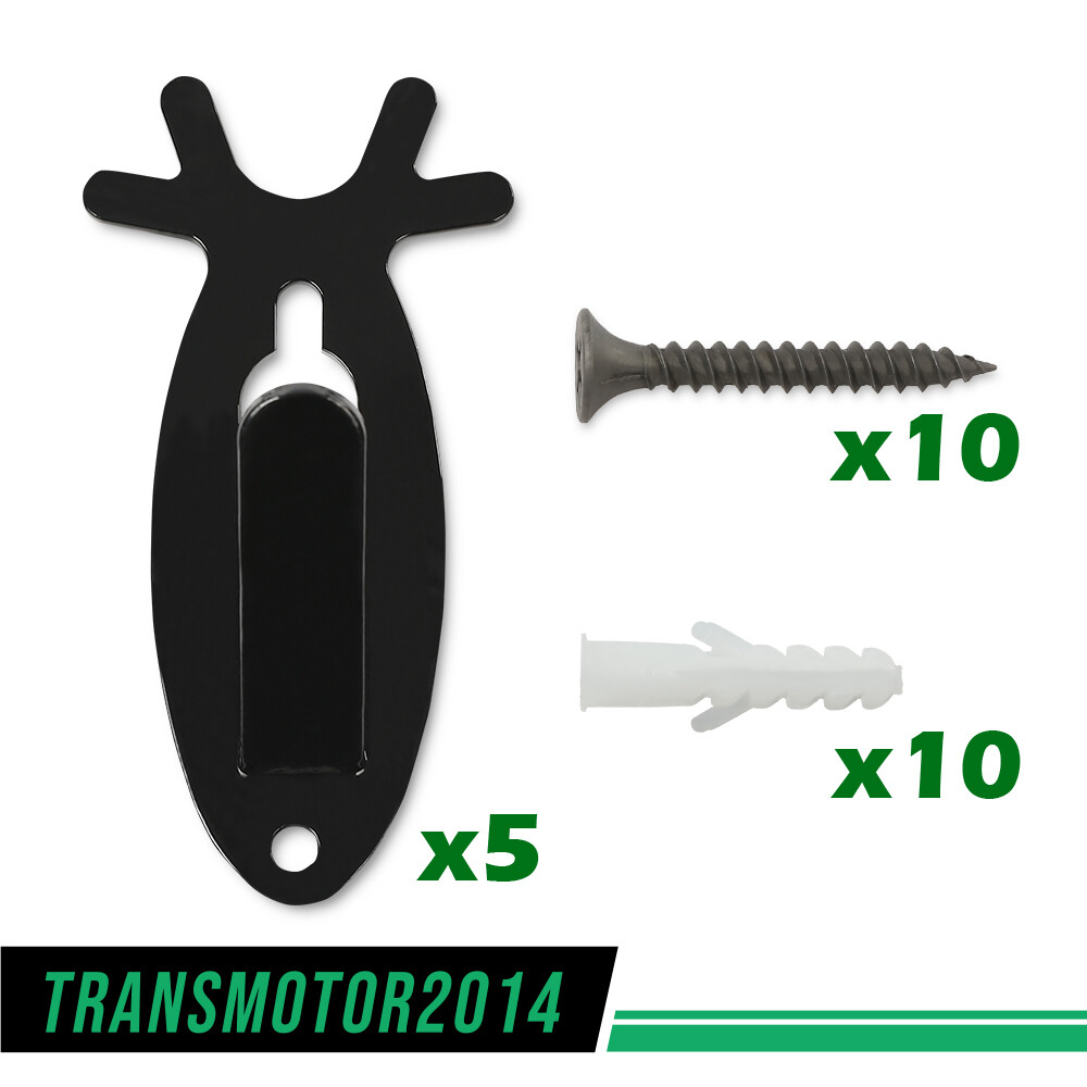 5Pcs European Mount Skull Wall Hanger Hook Deer Antelope Antler Mount Bracket