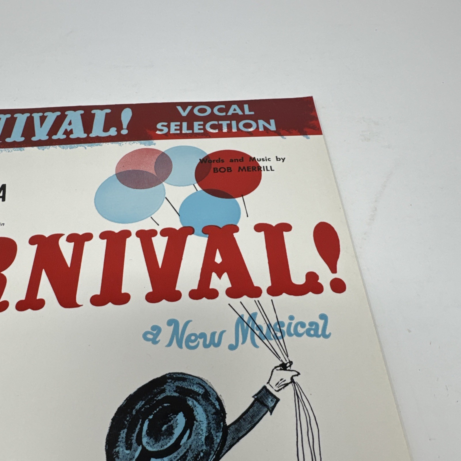 CARNIVAL Vocal Selection Bob Merrill Sheet Music Songbook Broadway Vintage 1961