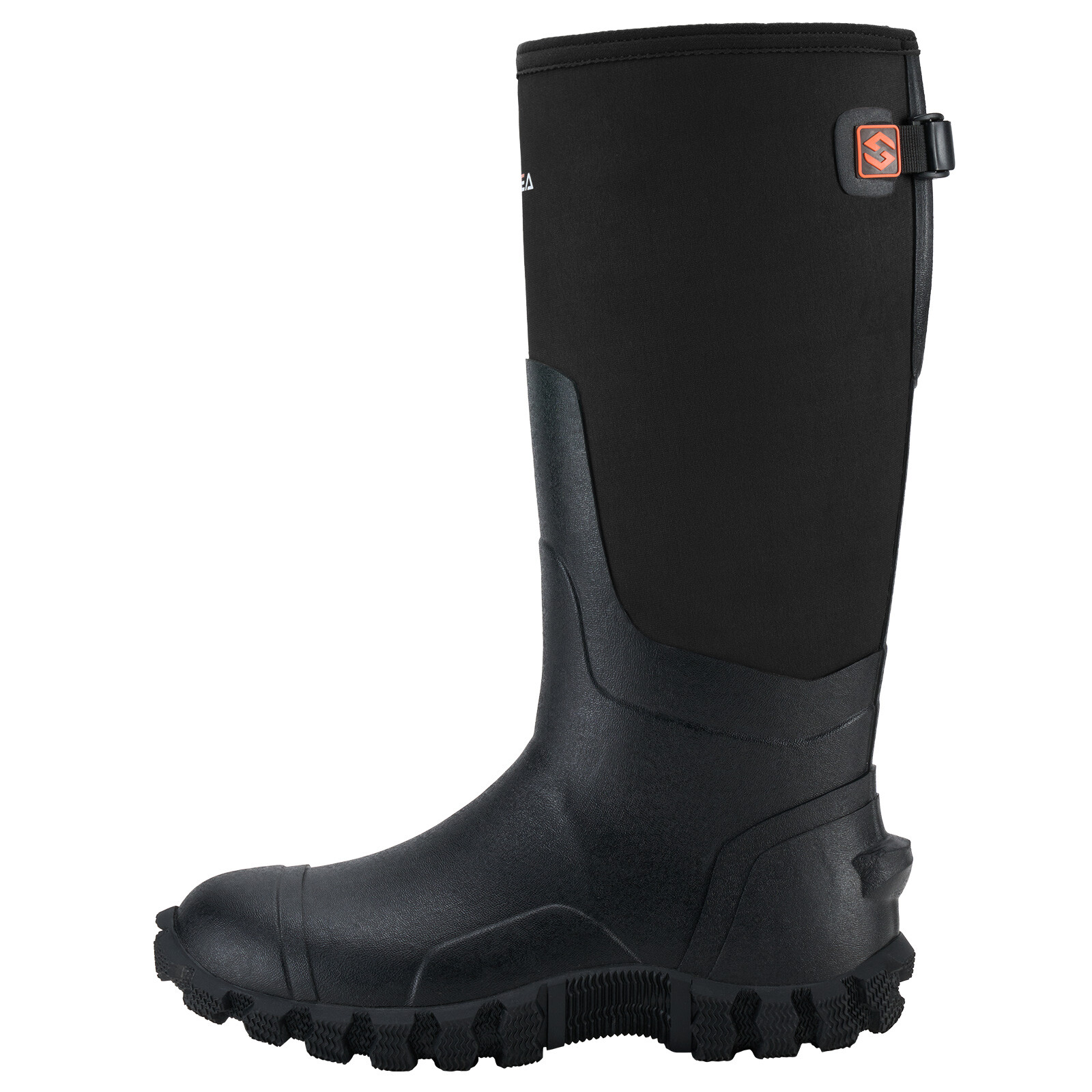 HISEA Men's Rain Boots Waterproof Insulated Fishing Hunting Farm Mud Work Boots