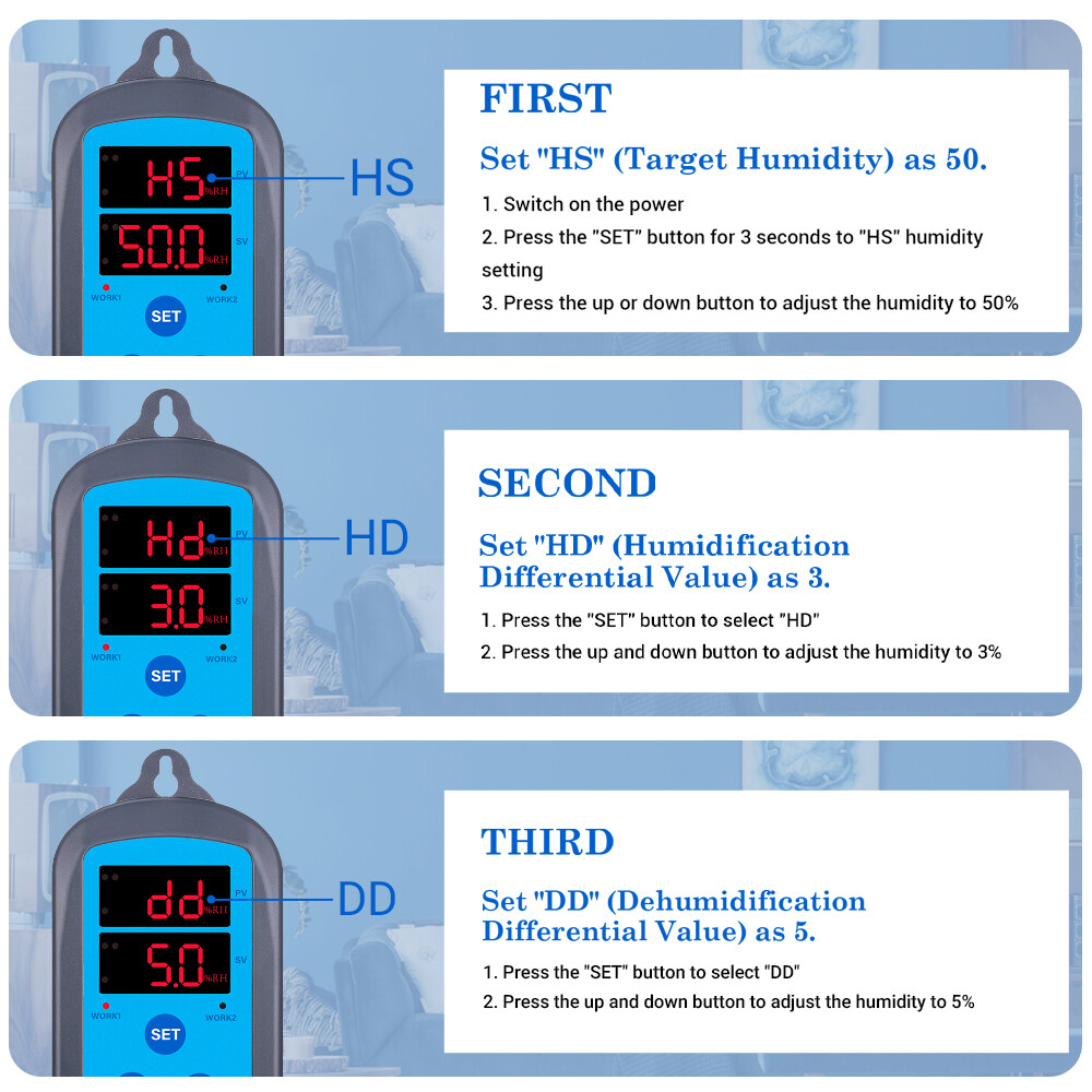 Inkbird Reptile Humidifiers Humidity Control Humidistat Fogger Mushroom Growing