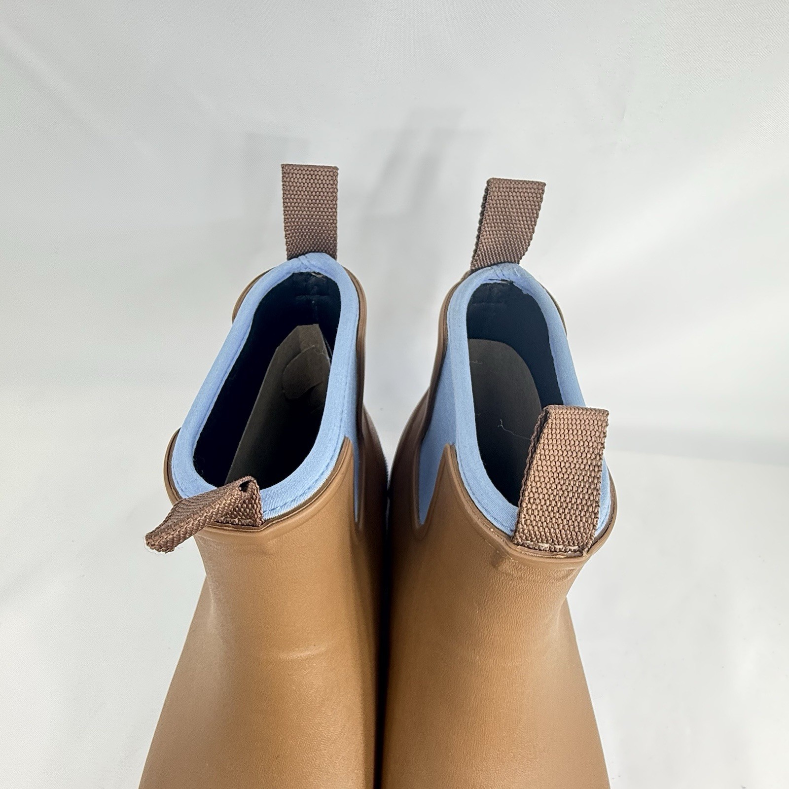 Merry People Bobbi Ankle Unisex Waterproof Rain Boots Chestnut