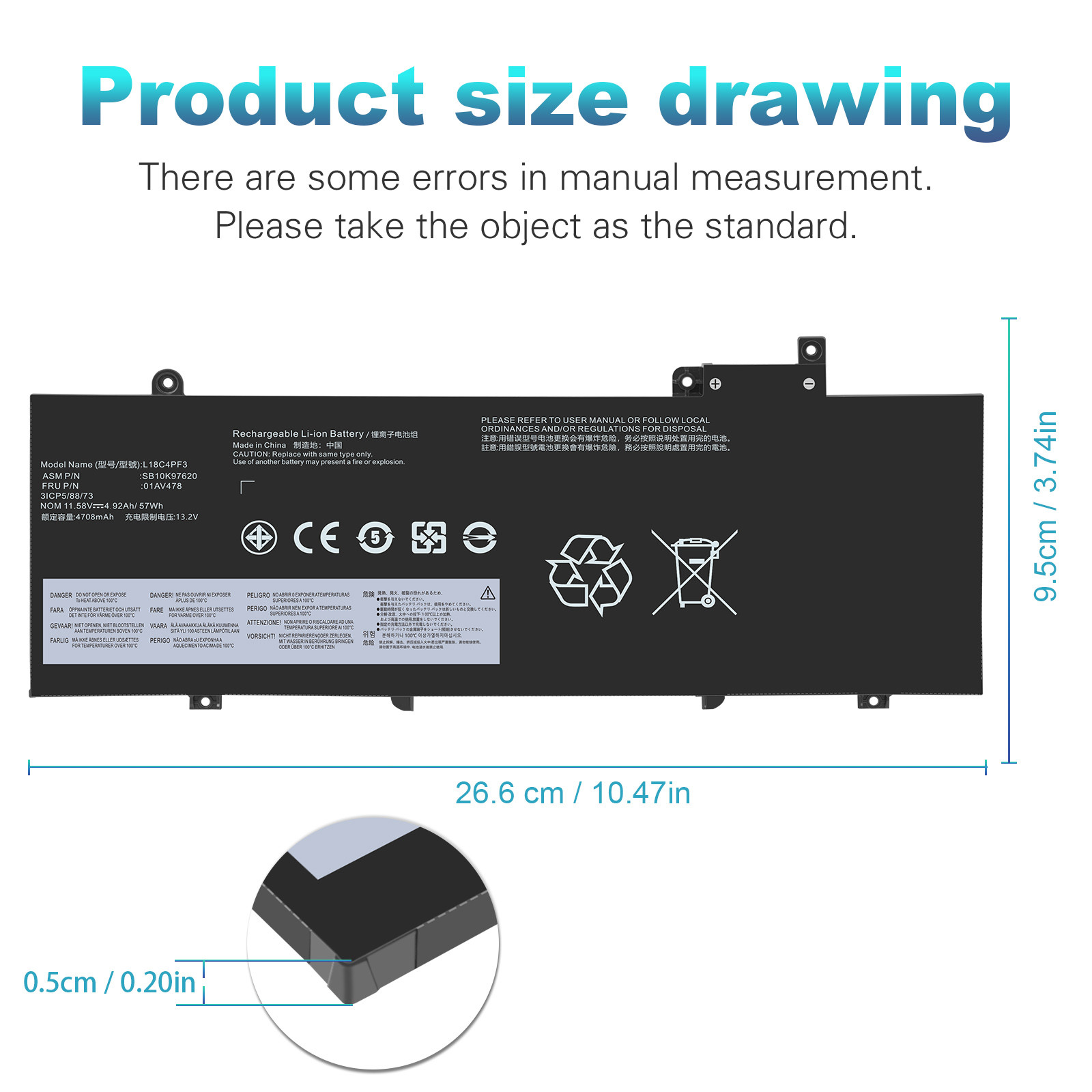 Lot 01AV478 Battery For Lenovo ThinkPad T480s 01AV479 01AV480 L17L3P71 L17M3P71