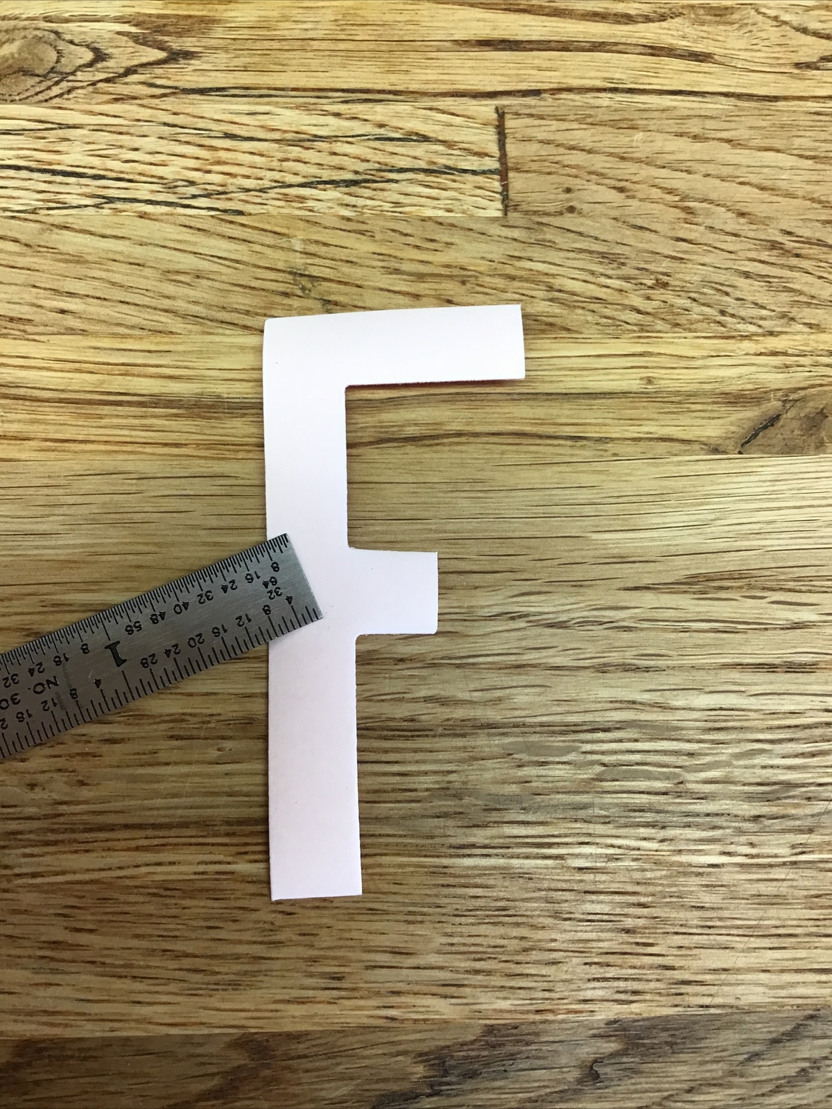 Firefighter / EMT Turnout Coat Reflective Iron-On Letter “F” Orange/Red D-6