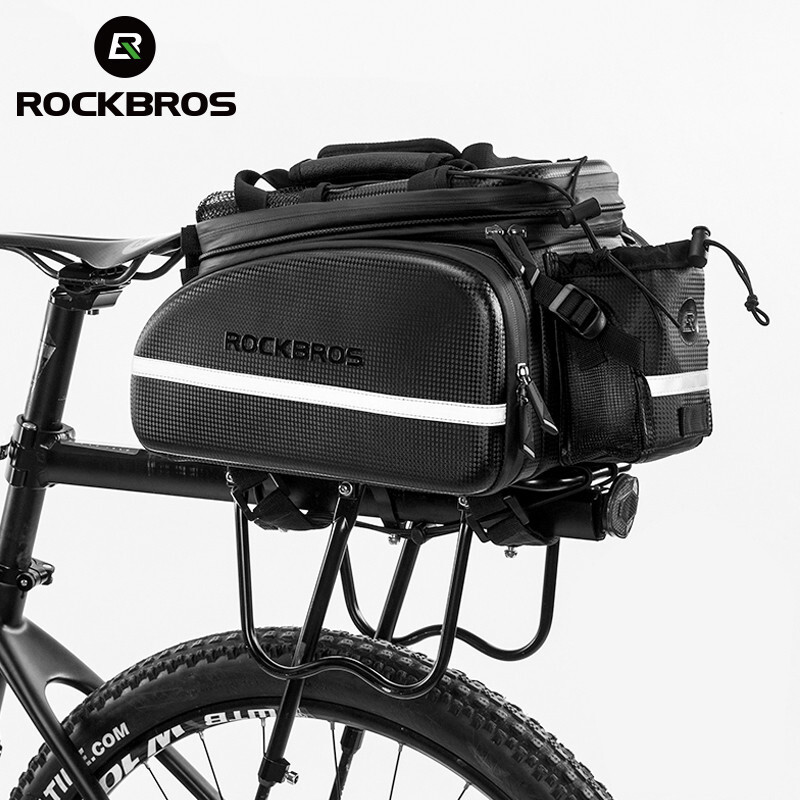 ROCKBROS Bike Bags Bicycle Rear Rack Waterproof Trunk Pannier Saddle Seat Bag