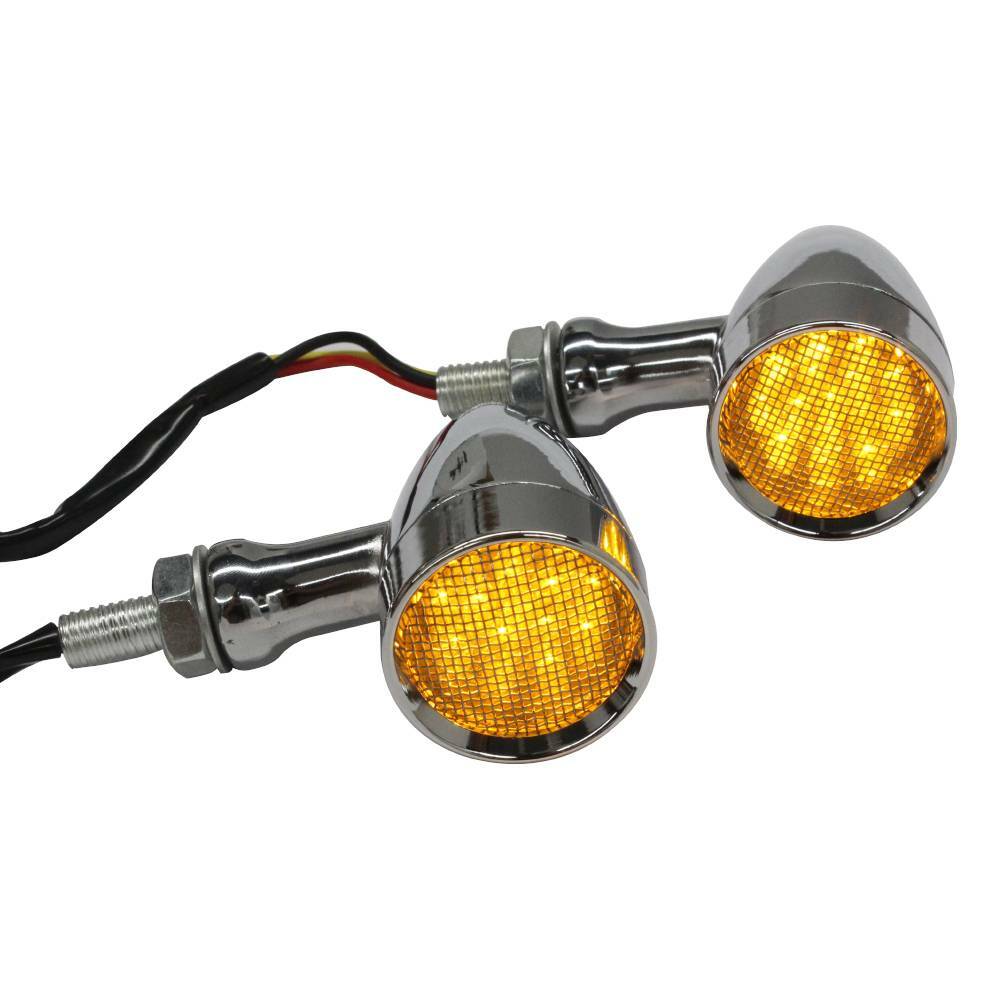 4X LED Turn Signals Blinker Light For Kawasaki Vulcan VN 2000 1700 1500 900 800