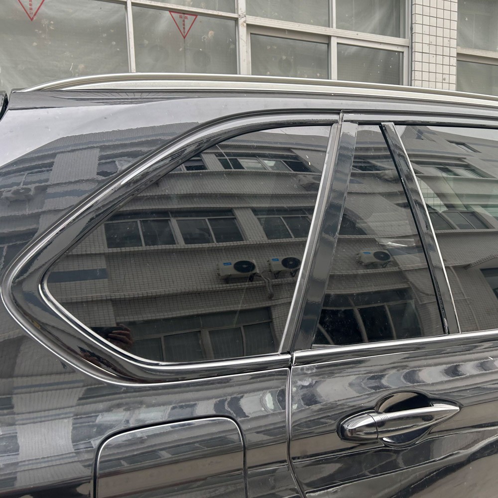 Glossy Black Chrome Delete Window Trims For BMW X5 F15 2014-2018