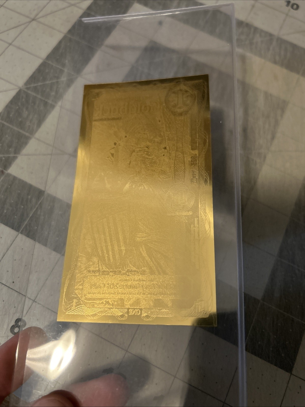 WASHINGTON D.C. GOLDBACK 1/1000th oz .999 FINE GOLD LIMITED SOLD OUT SHIPS NOW