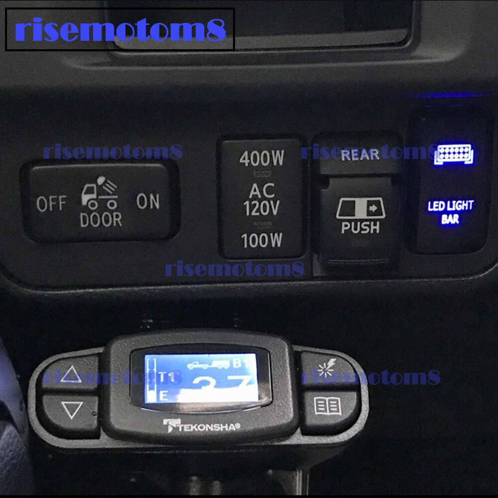 Fit Toyota FJ Cruiser Tacoma Tundra Push Button Rocker Switch USB Charger + Wire