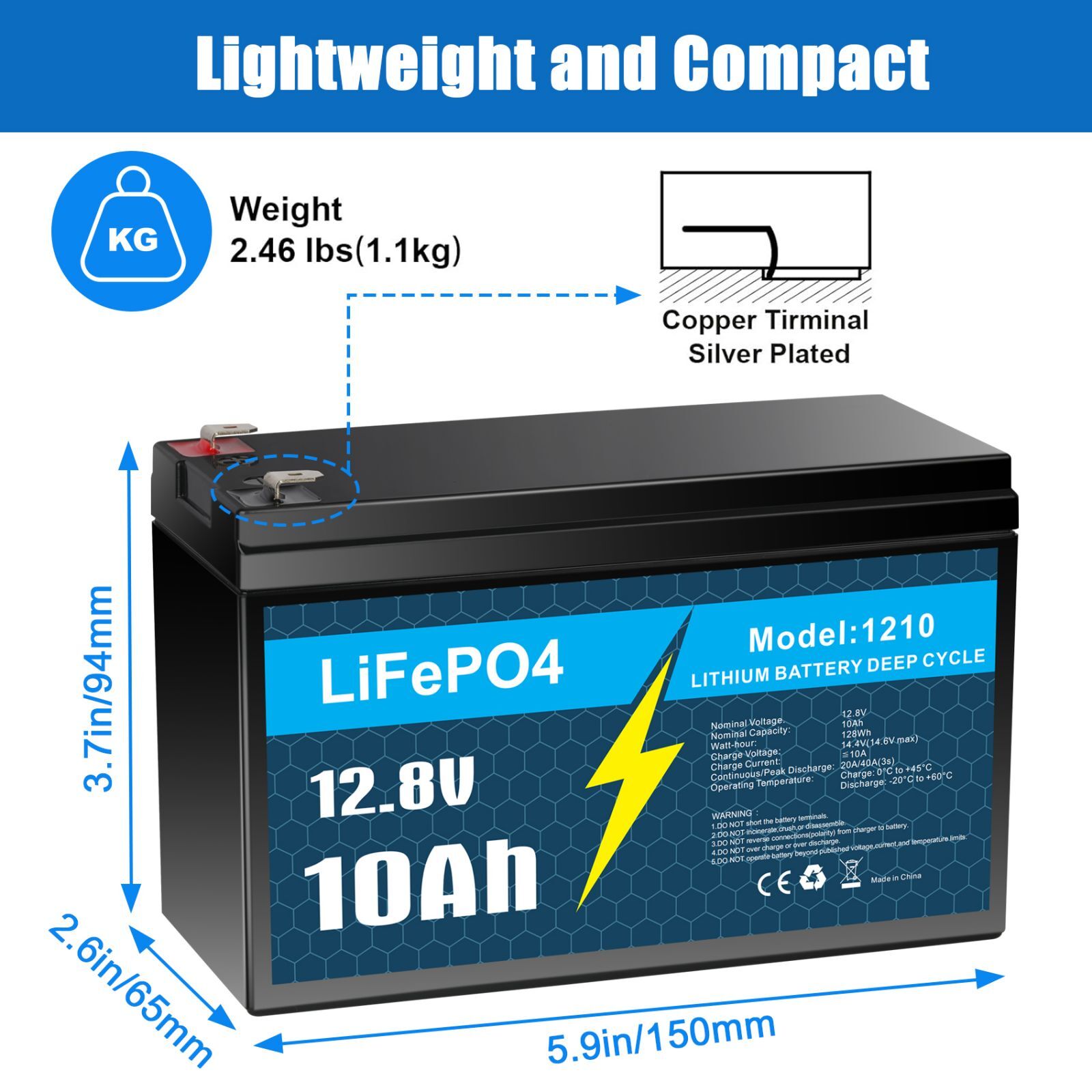 12V 10Ah LiFePO4 Lithium Battery Only / Charger Only / Combo for Fish Finder Lot