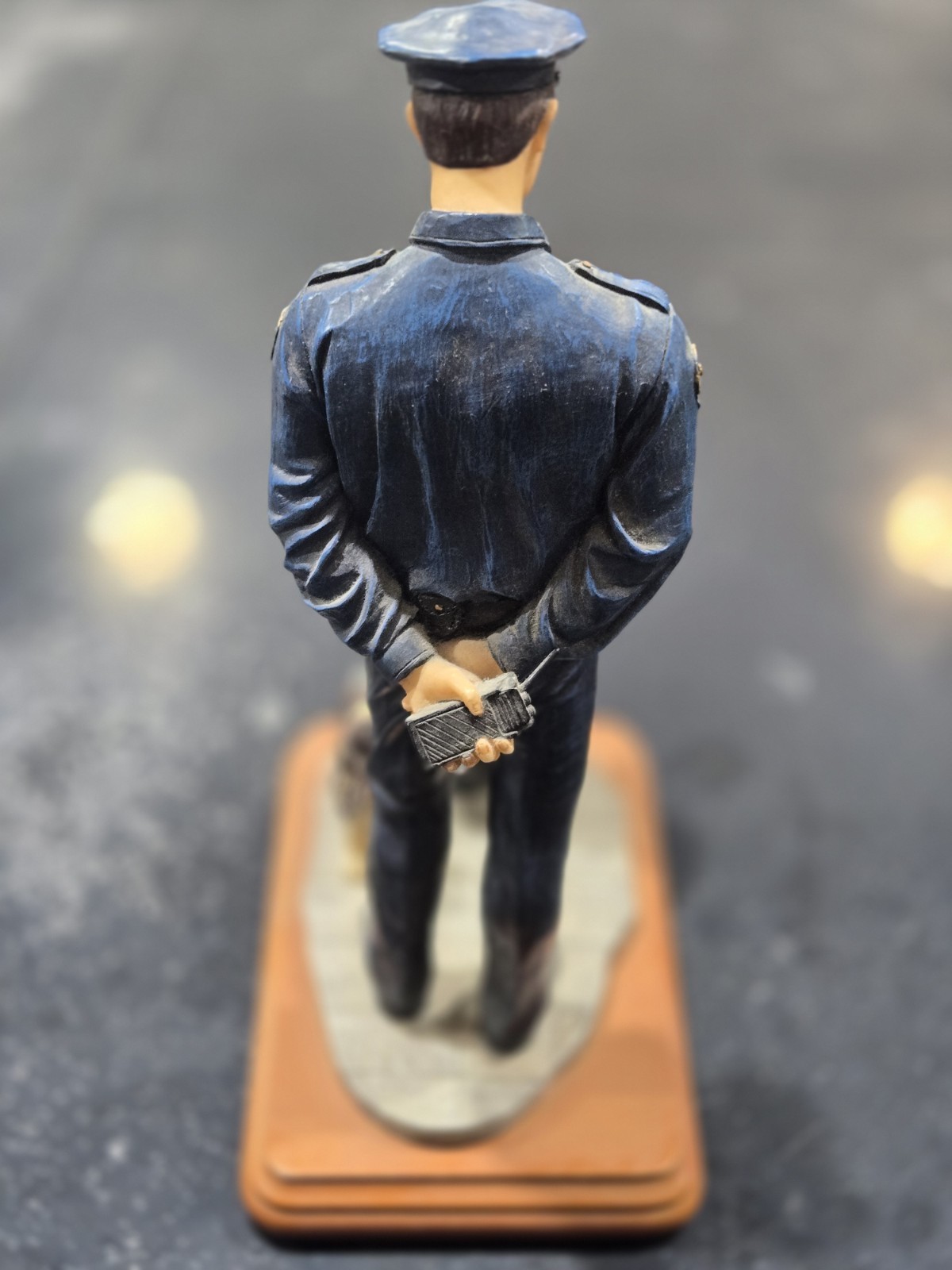 Blue Hats Of Bravery I Want To Be Like You Police Officer Figurine With Child