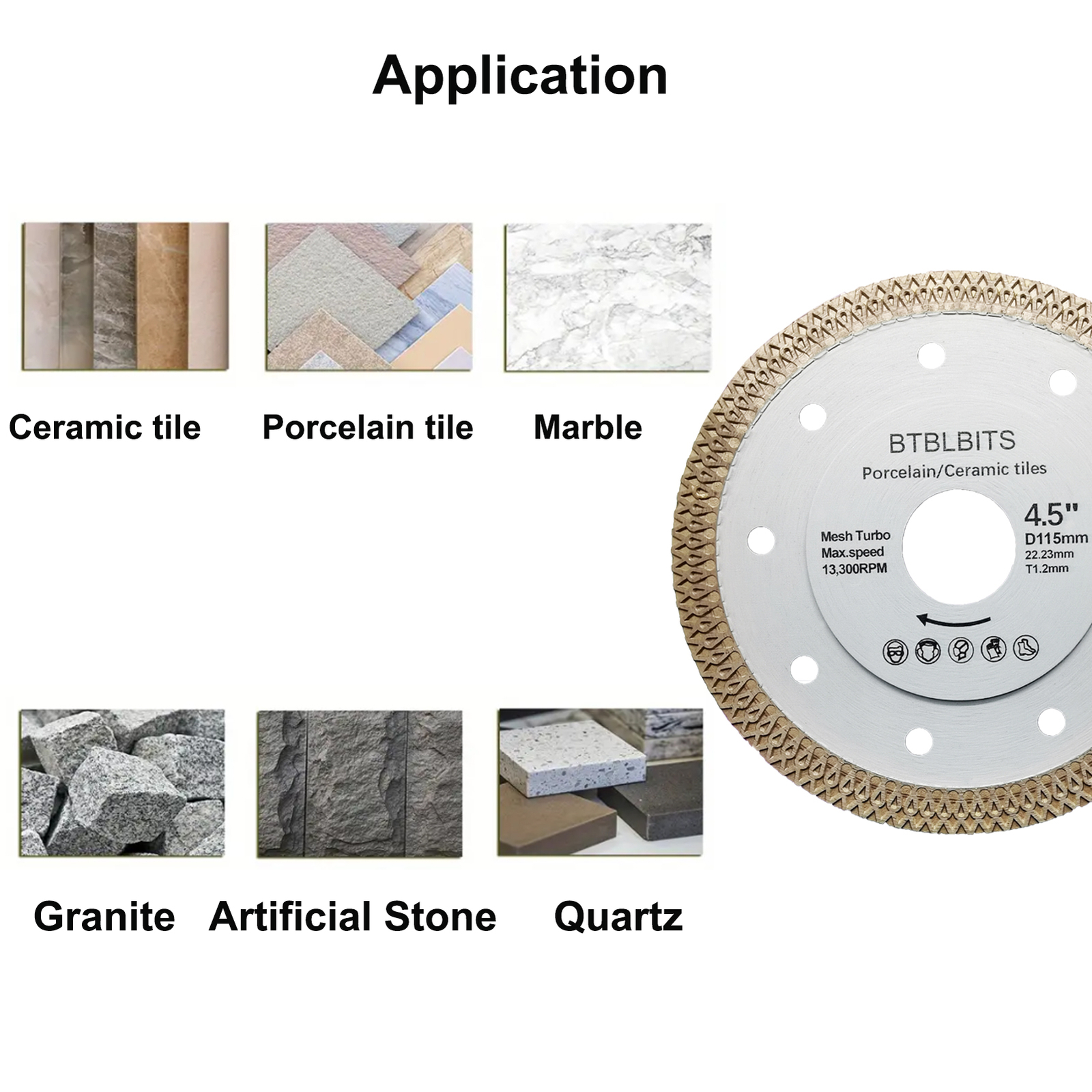Diamond Core Drilling Bit Set Hole Saw Kit Ceramic Tile Porcelain Saw Cut Blades