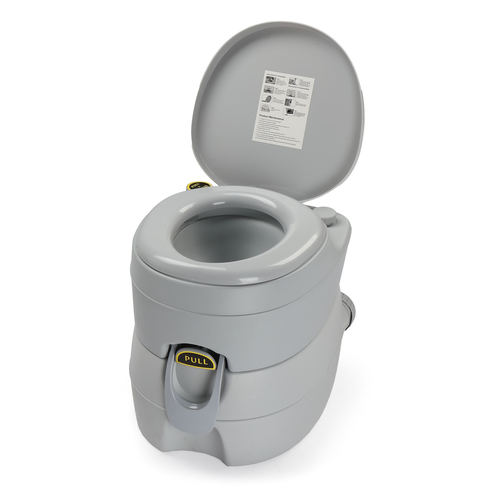 20L Camping Portable Detachable Toilet Removable for In/Outdoor Potty Commode