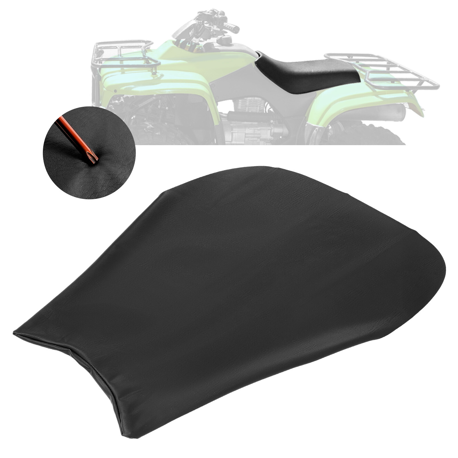 New Black PVC Seat Cover Replacement Fit For Honda Recon 250 TRX250 1997-2004