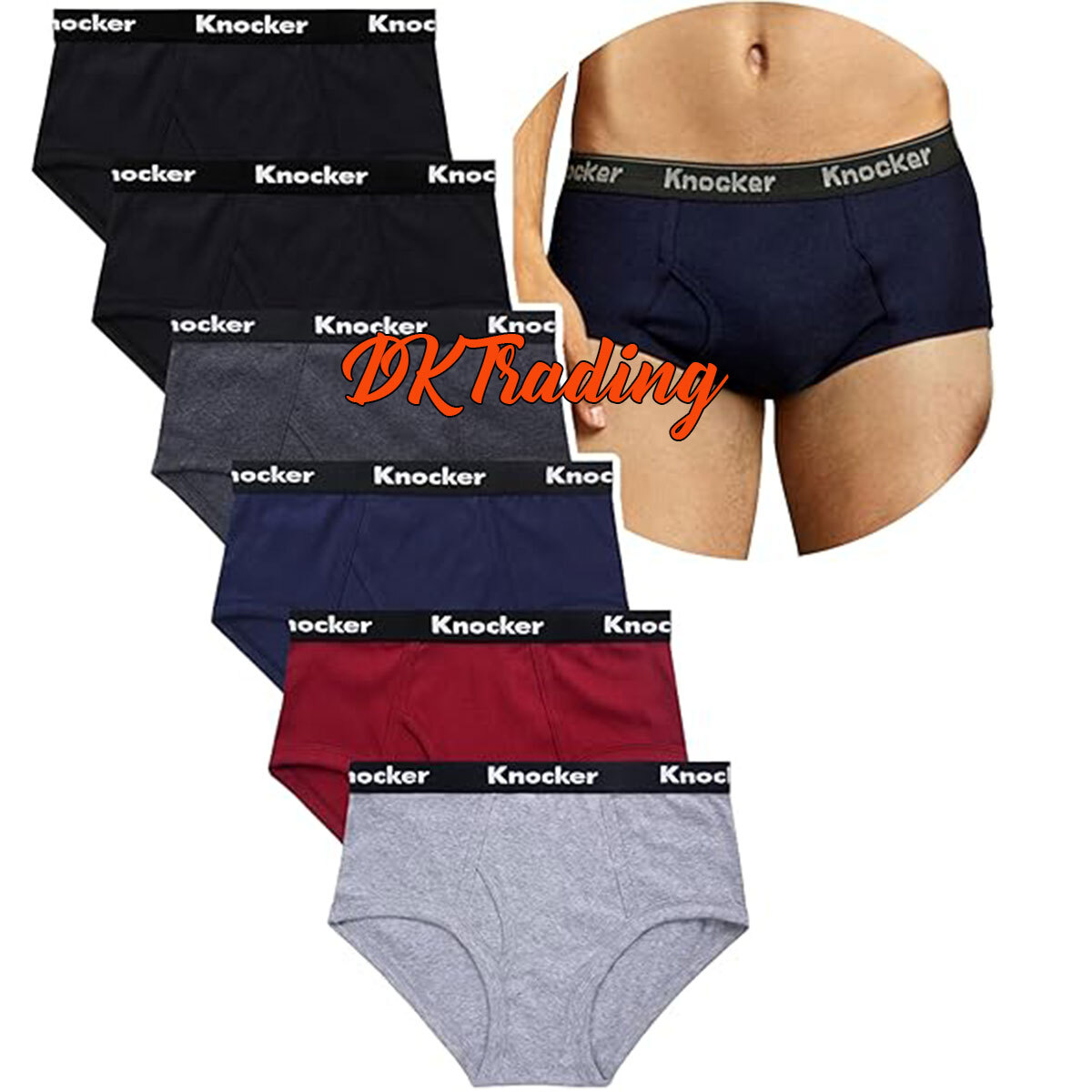 3-6 Pack Men Classic Briefs 100% Cotton Brief Fit Underwear Solid Colors S-XL