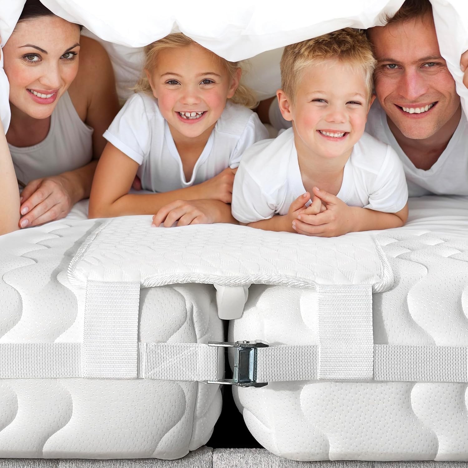 10" Extra Wide Bed Bridge Twin to King Converter Kit - Split King Gap Filler for