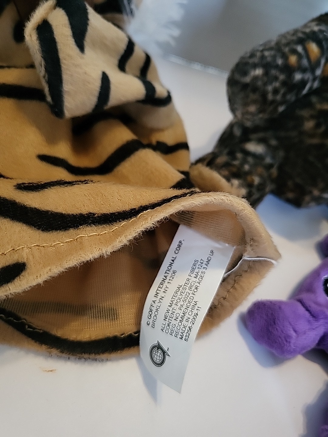 Plush Mixed Lot Of 5 Stuffed Animals