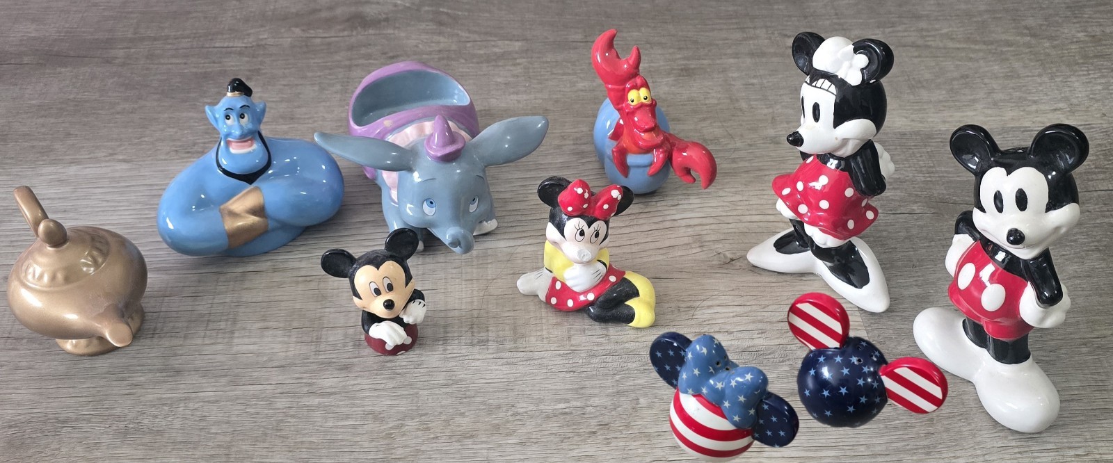 Disney Character Salt & Pepper Shaker Collection – 10 Pieces – Mixed Set