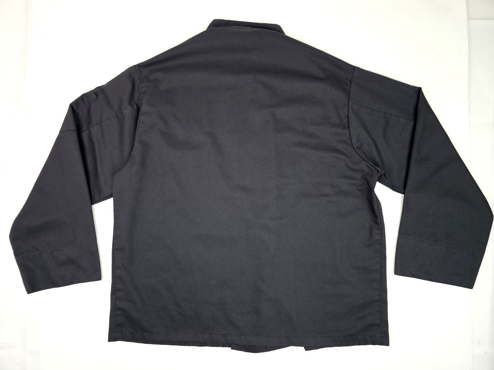 Pinnacle Chef Trends Double Breasted Black Cook Jacket Size L, Fridays Logo EUC