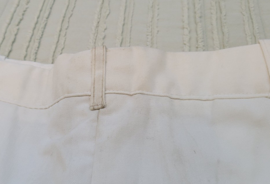 Sailor Flare Pants Military White Creighton Vintage 1970's Navy Size 35x35 ?