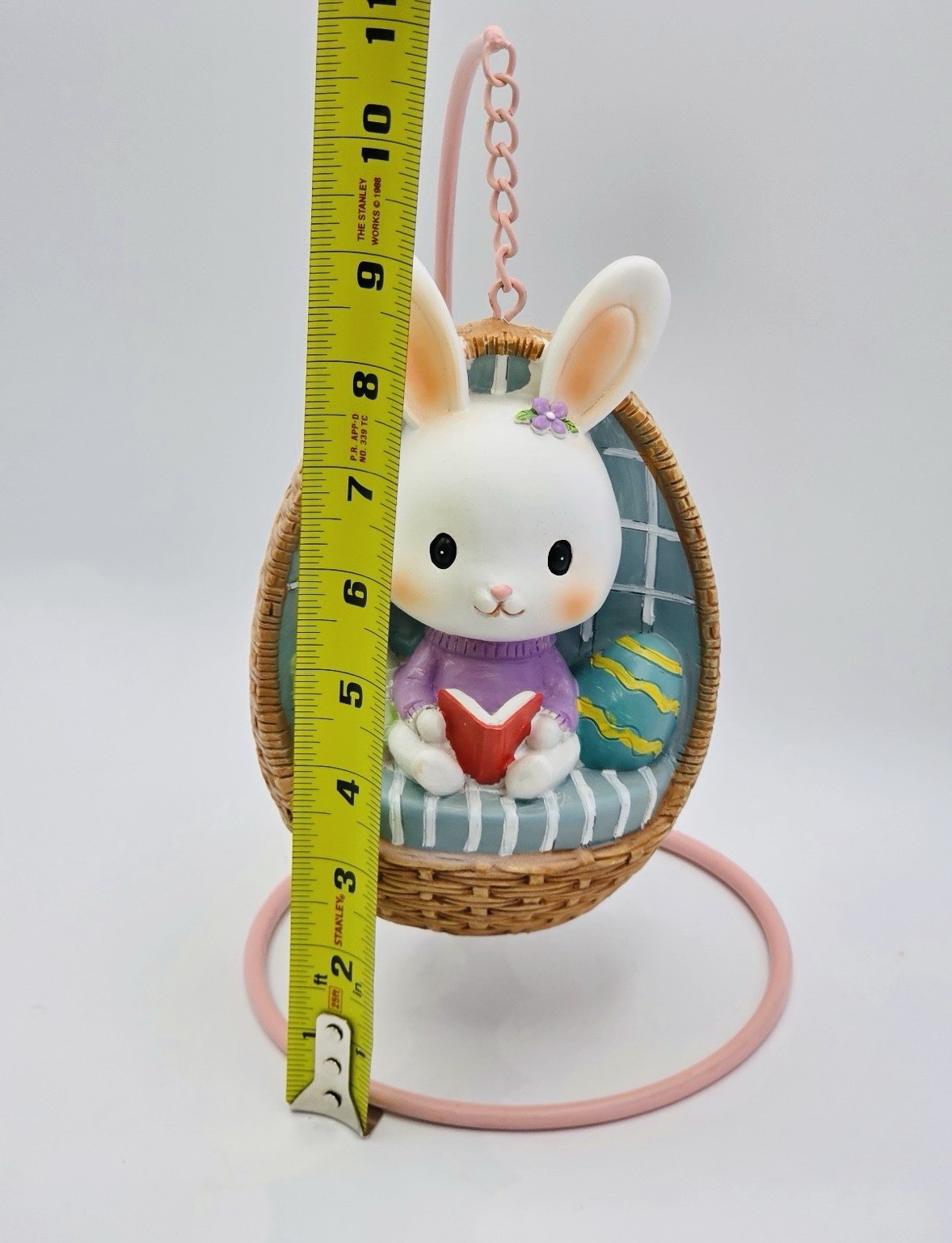 🐰New Easter Bunny Reading in Hanging Chair