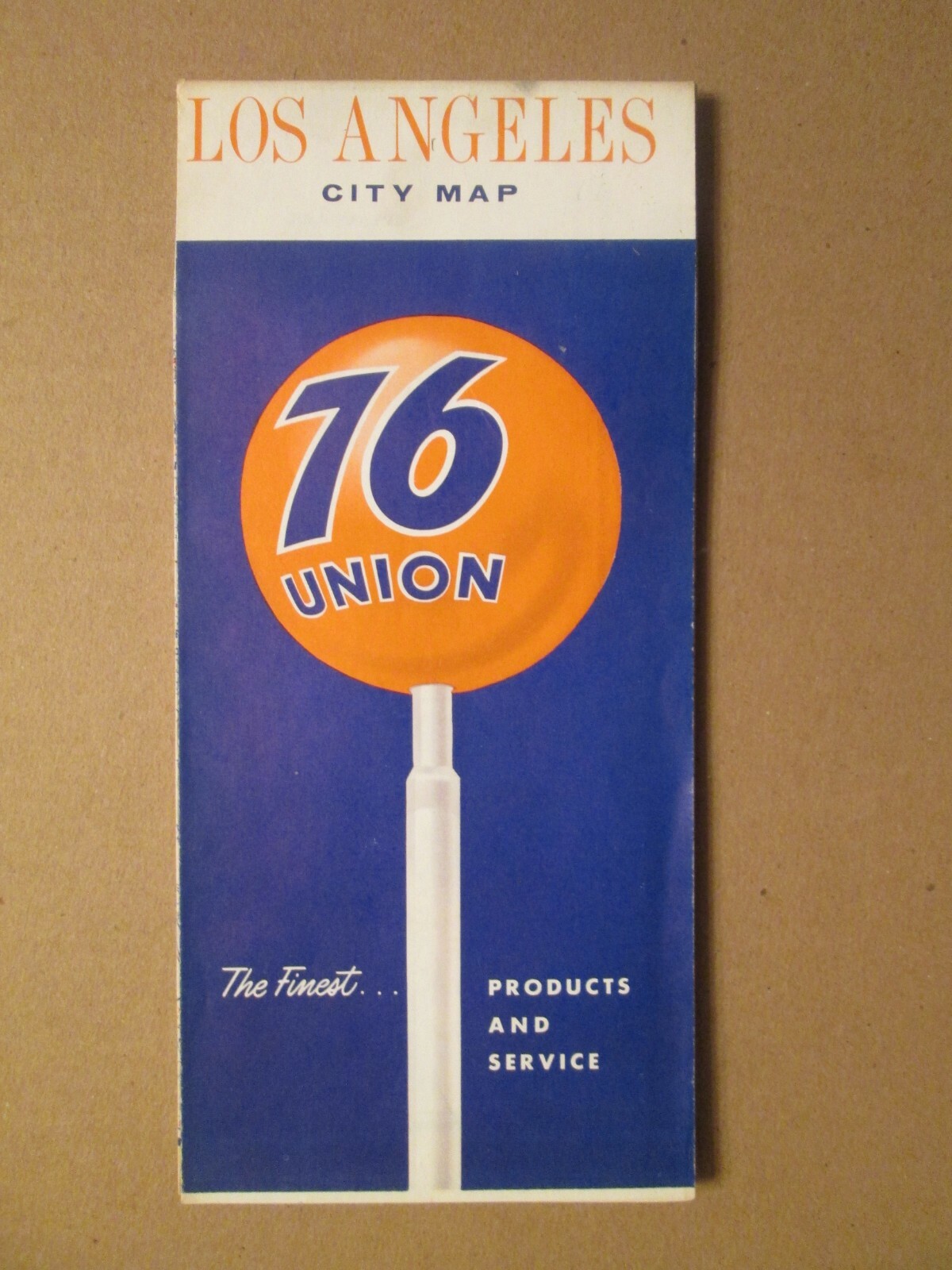 Union 76 Map of Los Angeles 1966