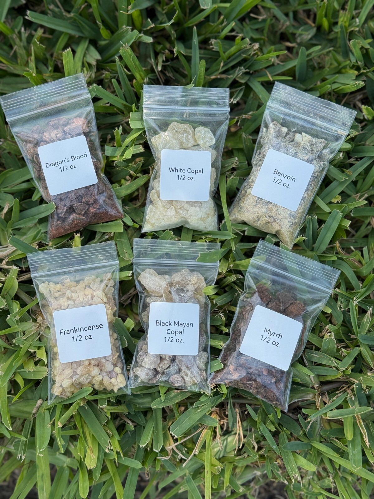 Resin Incense Variety Sampler Set 6 Different Scents. Cleanse. Purify. Balance