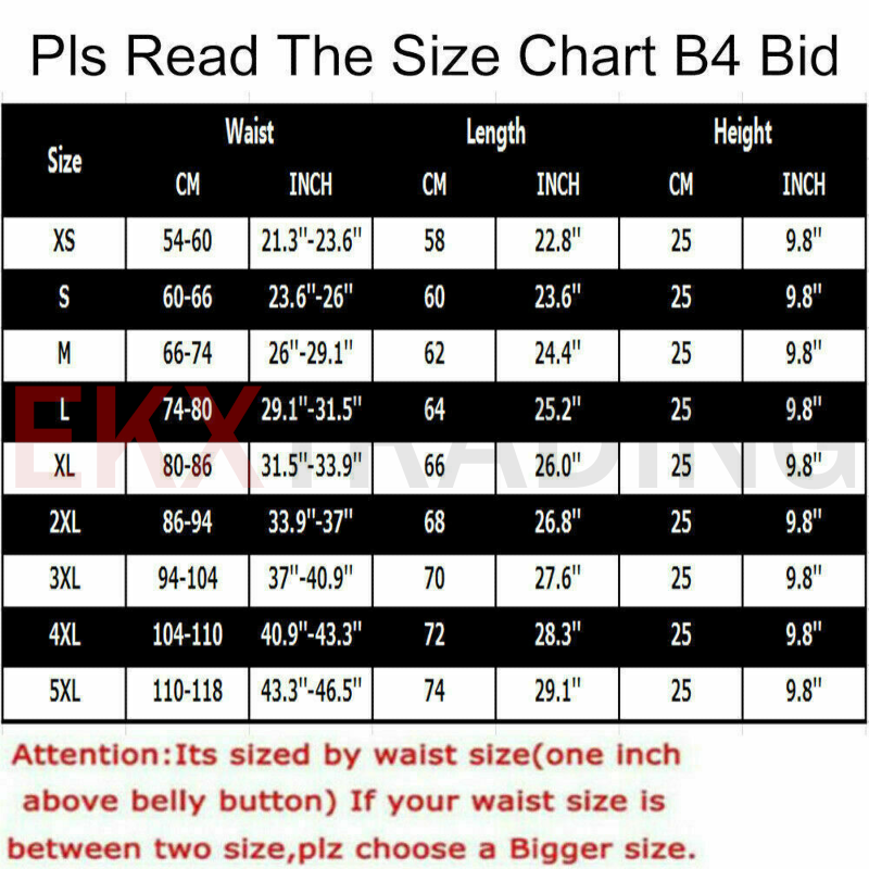 Corset Waist Trainer Training Shaper Body Shapewear Underbust Cincher Tummy Belt
