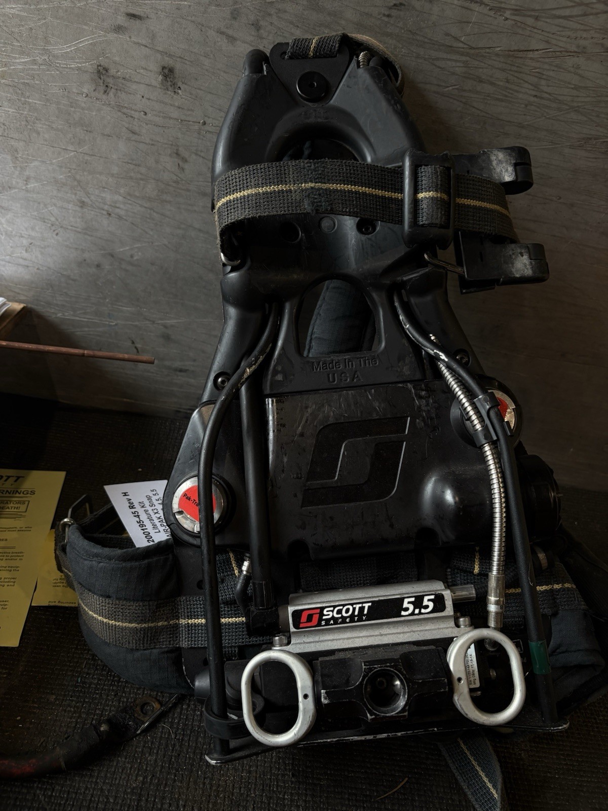 Scott 5.5 Firefighter SCBA Air-Pak X3 w/ Regulator 2014 Maint 2023