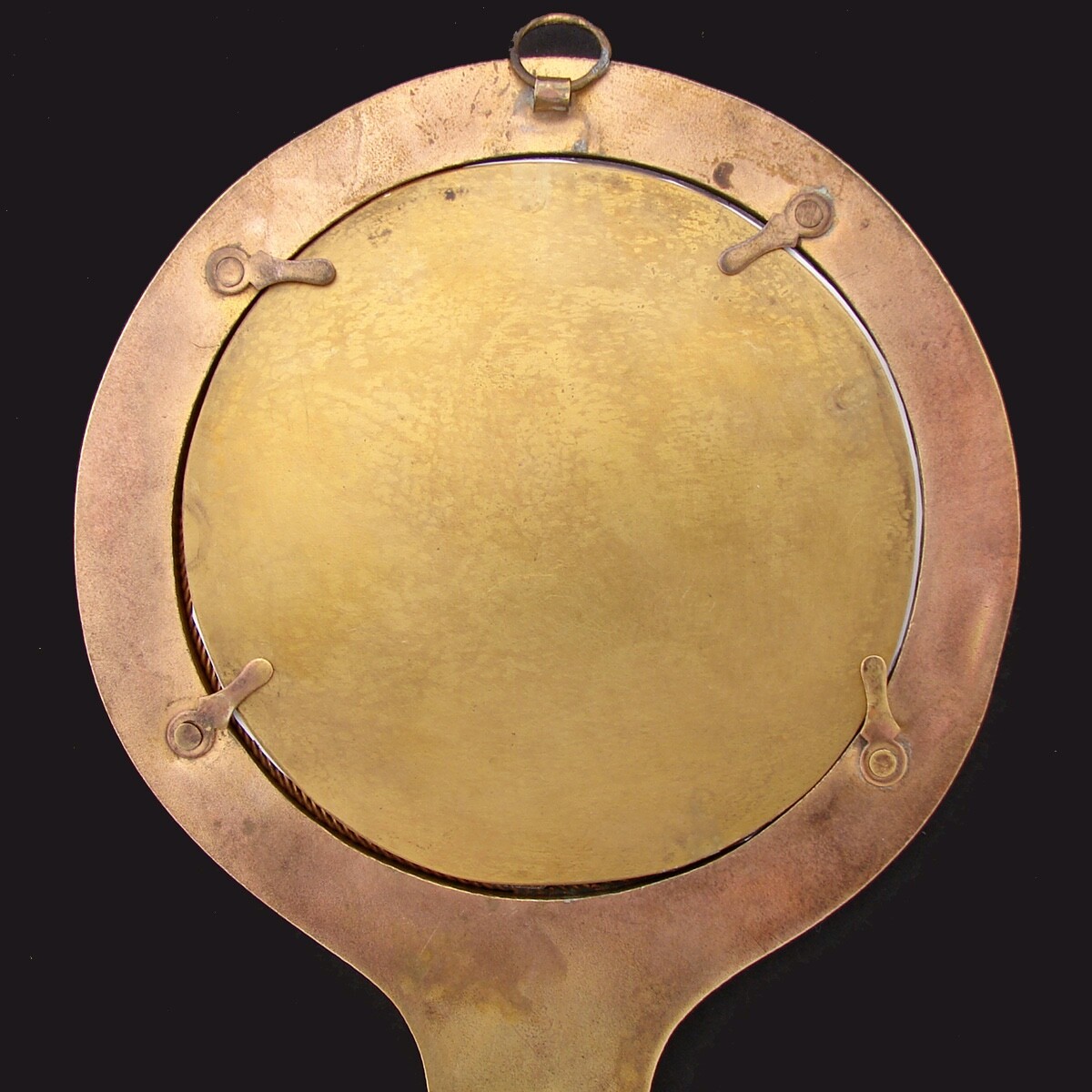 Antique Italian Micro Mosaic 9 7/8" Picture Frame, Vanity or Hand Mirror Shape