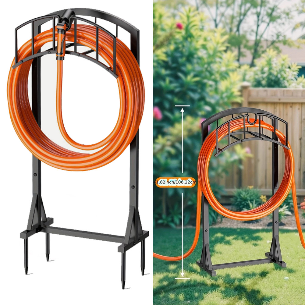 Heavy Duty Garden Hose Holder - Upgraded Water Hose Holder Holds 151-feet Hose